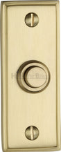Load image into Gallery viewer, Heritage Brass Bell Push 3&quot; x 1&quot;