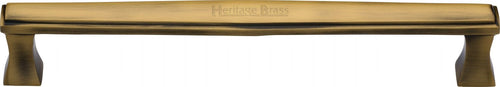 Heritage Brass Door Pull Handle Deco Design 305mm