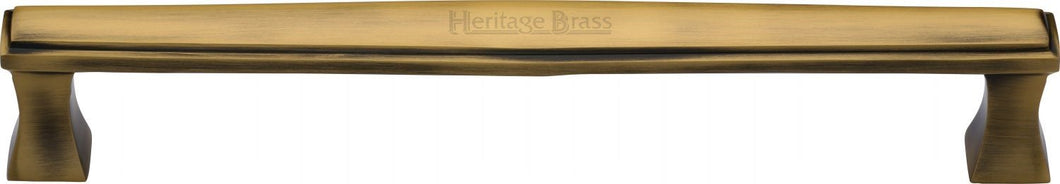Heritage Brass Door Pull Handle Deco Design 305mm