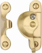 Load image into Gallery viewer, Heritage Brass Fitch Pattern Sash Fastener Lockable