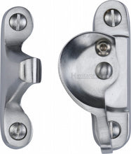 Load image into Gallery viewer, Heritage Brass Fitch Pattern Sash Fastener Lockable