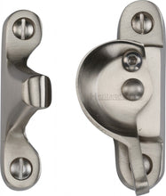 Load image into Gallery viewer, Heritage Brass Fitch Pattern Sash Fastener Lockable