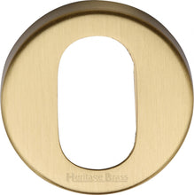 Load image into Gallery viewer, Heritage Brass Oval Profile Cylinder Escutcheon