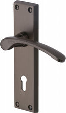 Load image into Gallery viewer, Heritage Brass Door Handle Lever Lock Sophia Design