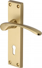 Load image into Gallery viewer, Heritage Brass Door Handle Lever Lock Sophia Design