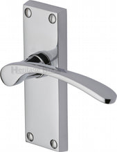 Load image into Gallery viewer, Heritage Brass Door Handle Lever Latch Sophia Short Design