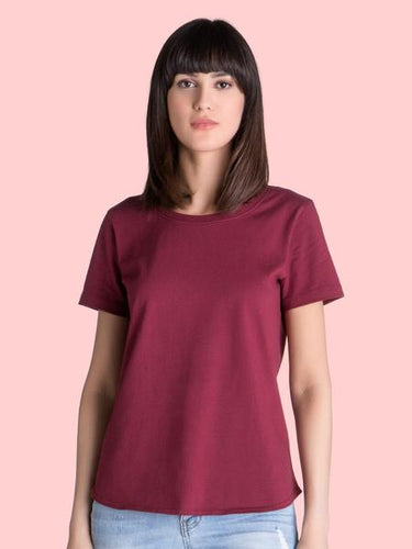 Boston Supima Crew - Burgundy