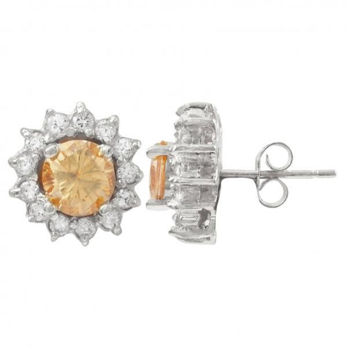 DLF Sterling Silver Champaign Earrings W18