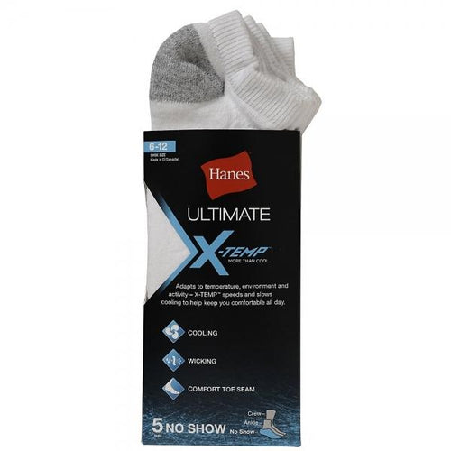 Hanes Men's Ultimate X-Temp™ No Show Socks - White
