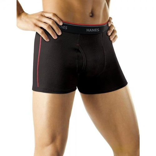 Hanes Men's Sport Cool DRI® Short Leg Boxer Briefs with Comfort Flex® Waistband 2XL 4-Pack