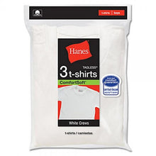 Load image into Gallery viewer, Hanes Toddler Boy&#39;s White Crew Neck T-shirts 3-Pack