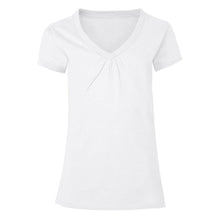 Load image into Gallery viewer, Hanes Girls&#39; Shirred V-Neck Tee