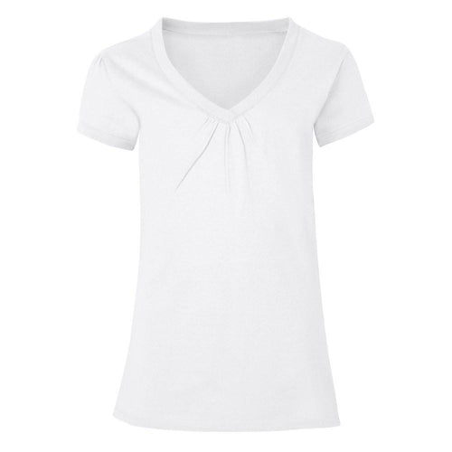 Hanes Girls' Shirred V-Neck Tee
