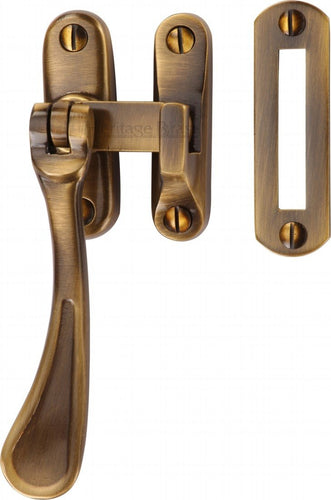 Heritage Brass Casement Window Fastener Spoon Pattern