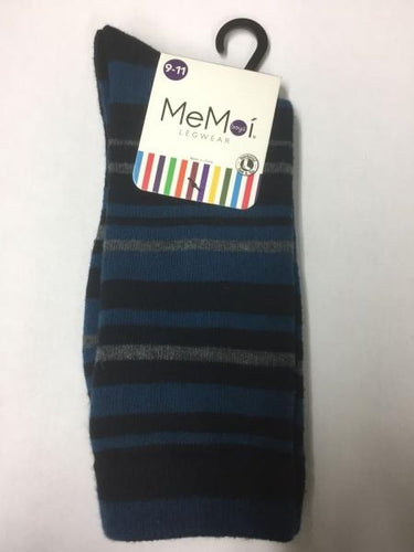 Memoi Boys / Mens Multi Stripe Sock