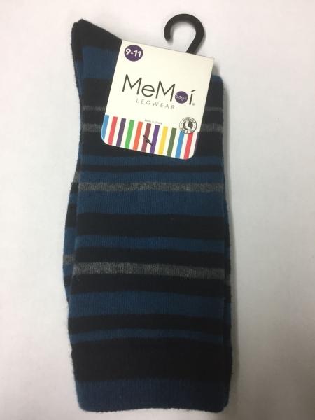 Memoi Boys / Mens Multi Stripe Sock