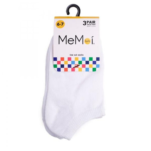 Memoi MK-555 Kids Low Cut 3 Pair Pack