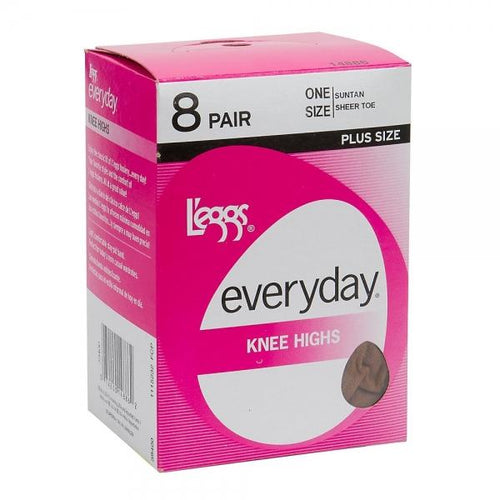 L'eggs Everyday Plus Knee High 8 Pair Pack