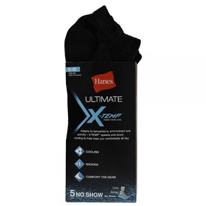 Hanes Men's Ultimate X-Temp™ No Show Socks - Black